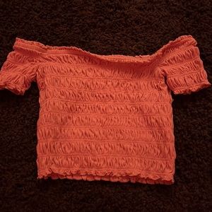 Aeropostale Off-Shoulder Crop Top